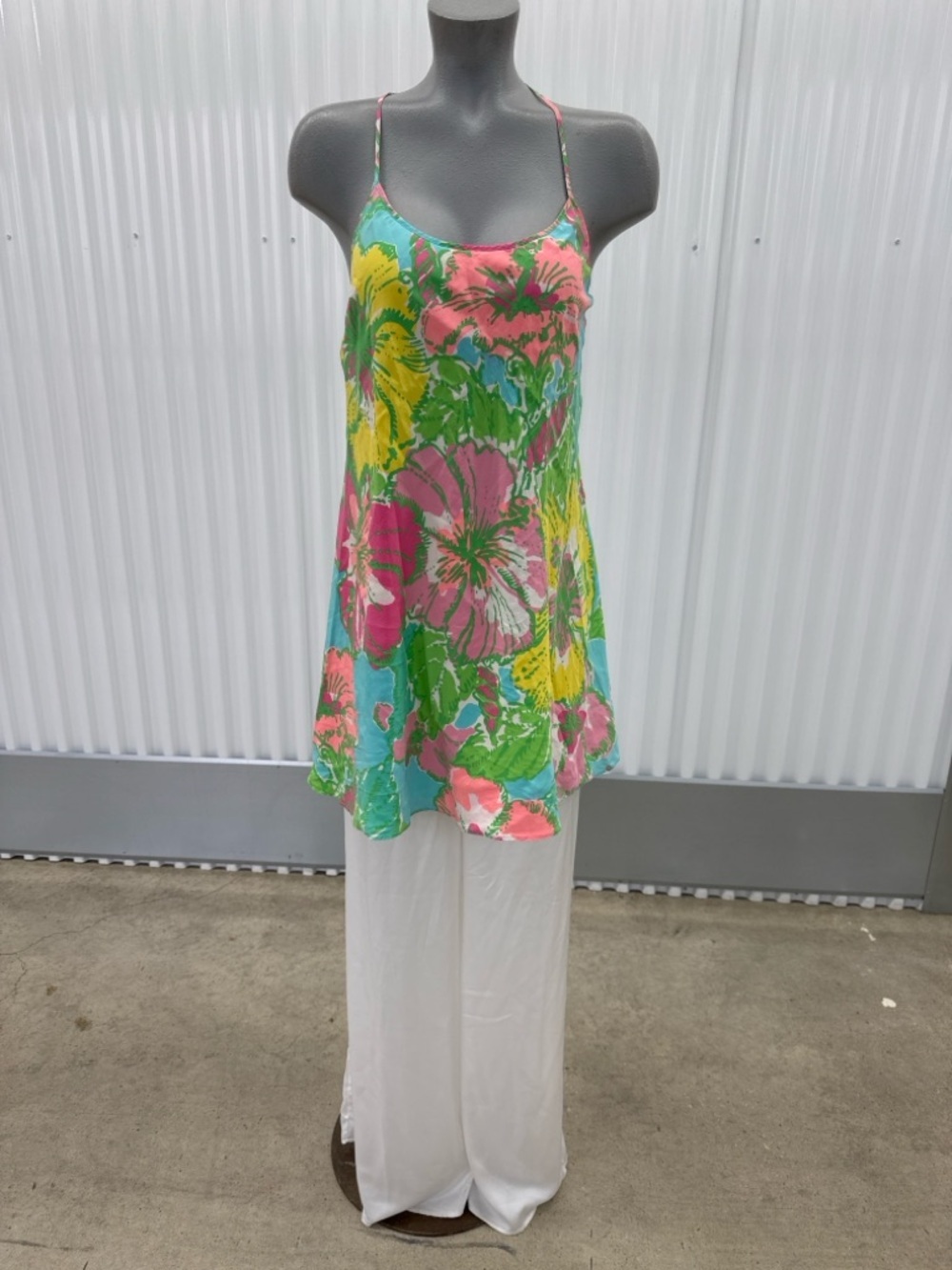 Lilly Pulitzer Pastel Pink & Mint Floral Top | Silk